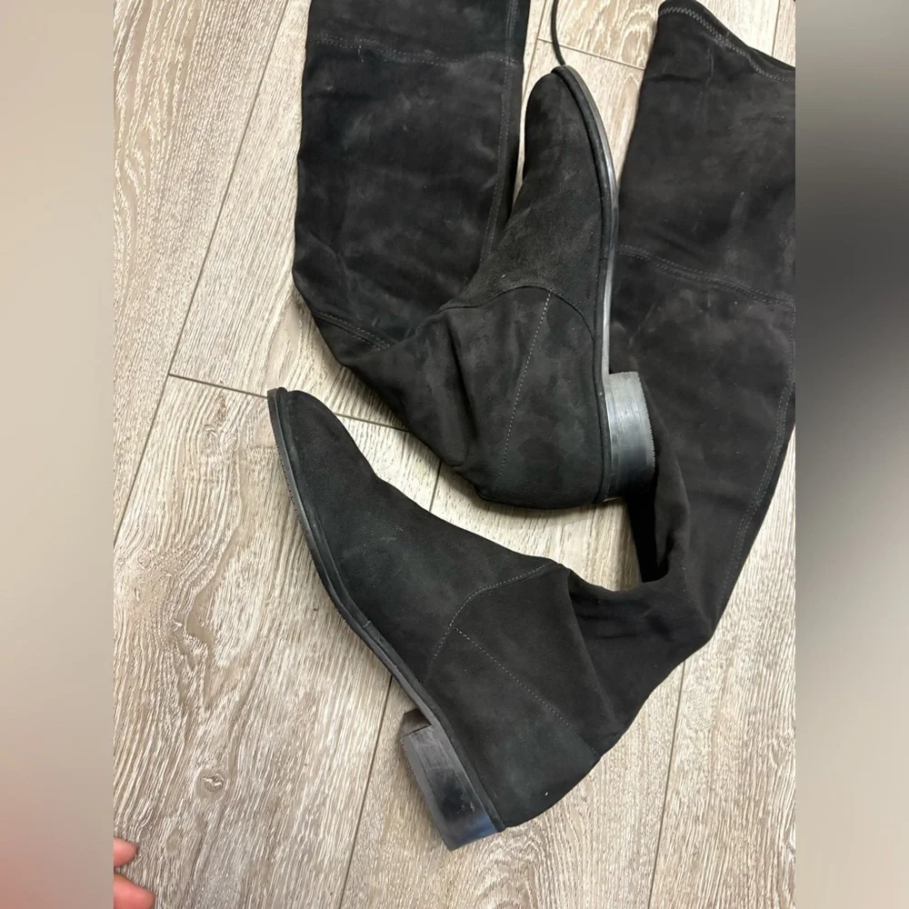 Stuart Weitzman black Over-the-Knee Boots